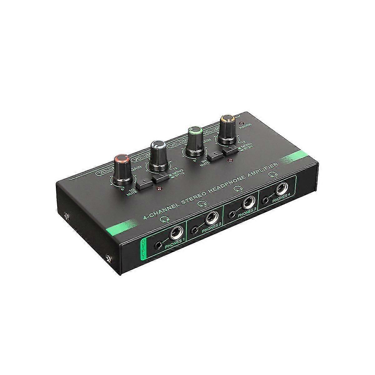 4 Channels Headphone Volume Amplifiers Multiple Volume Adjusters For Stage Performances Individual Composition Tw
