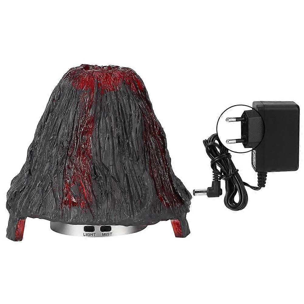 Household Mini Resin Volcanic Shape Humidifier and Aromatherapy Diffuser with Night Light 110-240V Plug