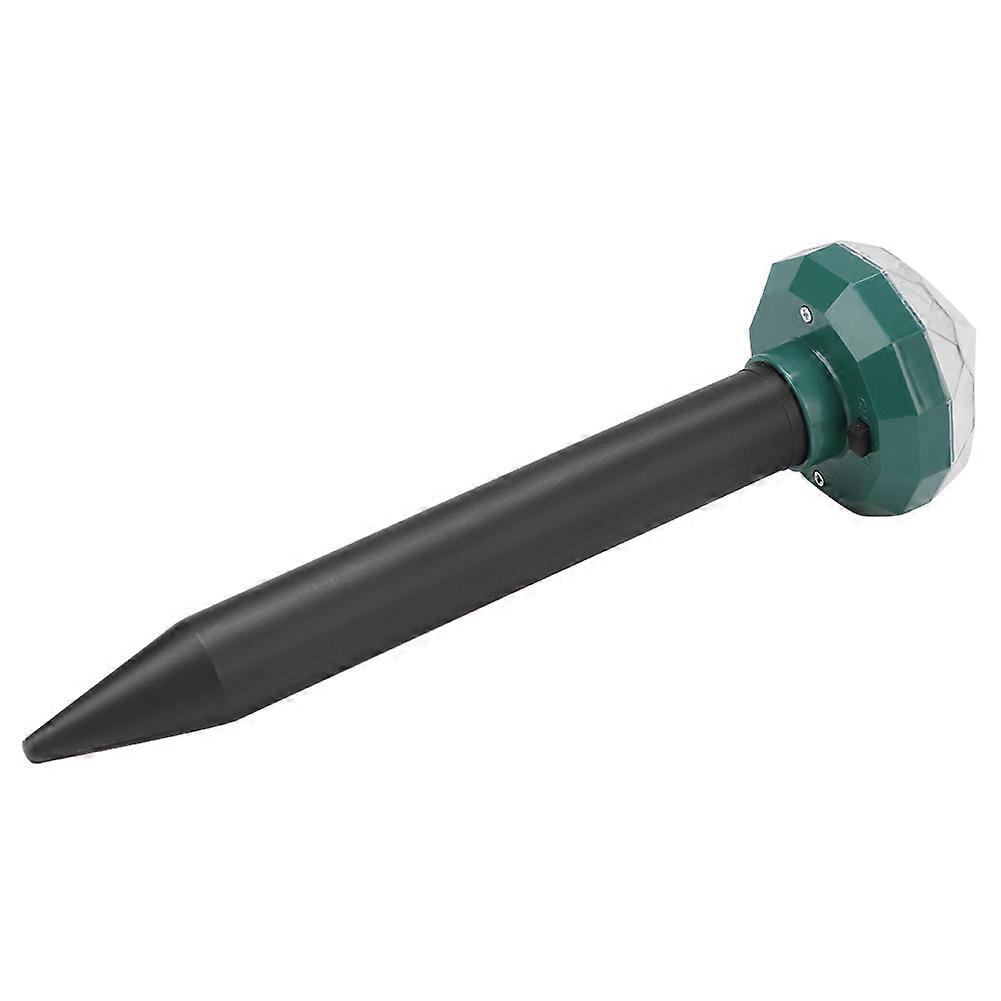 Outdoor Diamond-Pattern Solar Mouse Repeller with LED Light, Waterproof Design, Effective Pest Control Solution