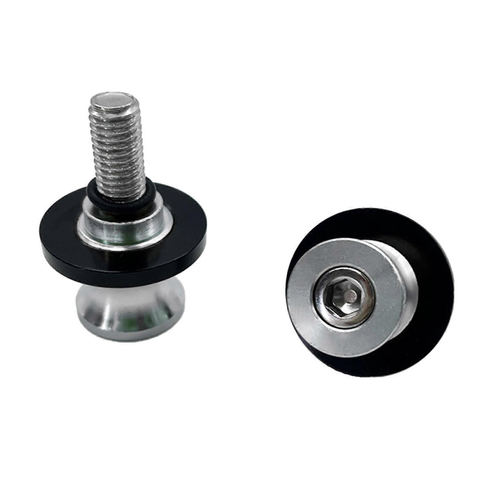 2Pcs Frame Stands Screws Swingarm Spools Slider 6mm 8mm 10mm Screw for Motorcycle Modification Tool Silver 8MM