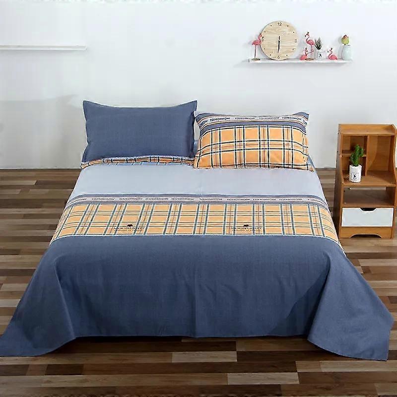 Pure Cotton Sheets One-piece Thickened Soft Single Double Bed Printed Sheets Winter Bedding