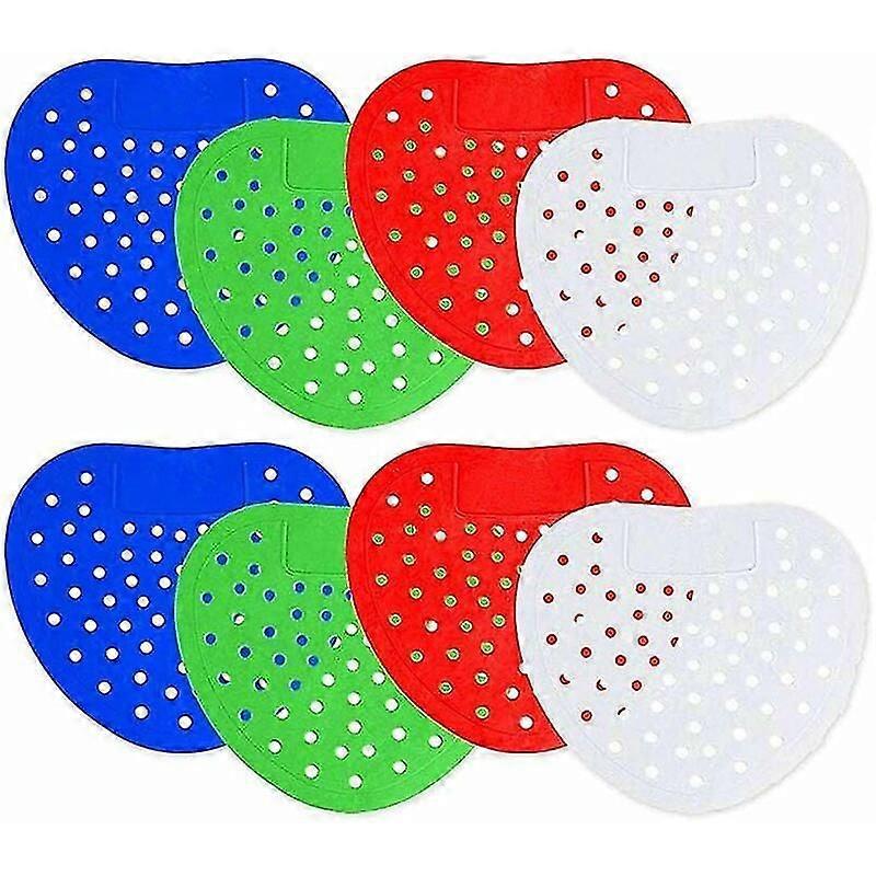 Urinal screen, urinal insert, deodorant urinal screen urinal splash protection mat suitable urinal insert 8 pieces (large hole)