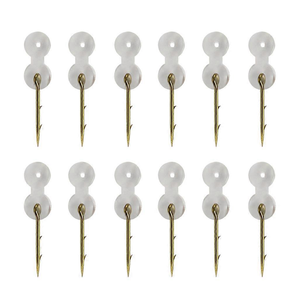 12 Pack Spikes with Silicone Rigs Hooks , Golden,