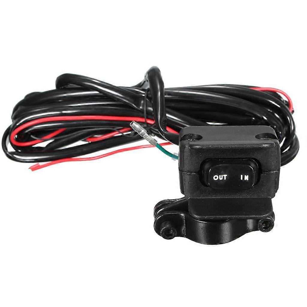 Universal Winch Mini Rocker Switch Handlebar Control Line for Motorcycle