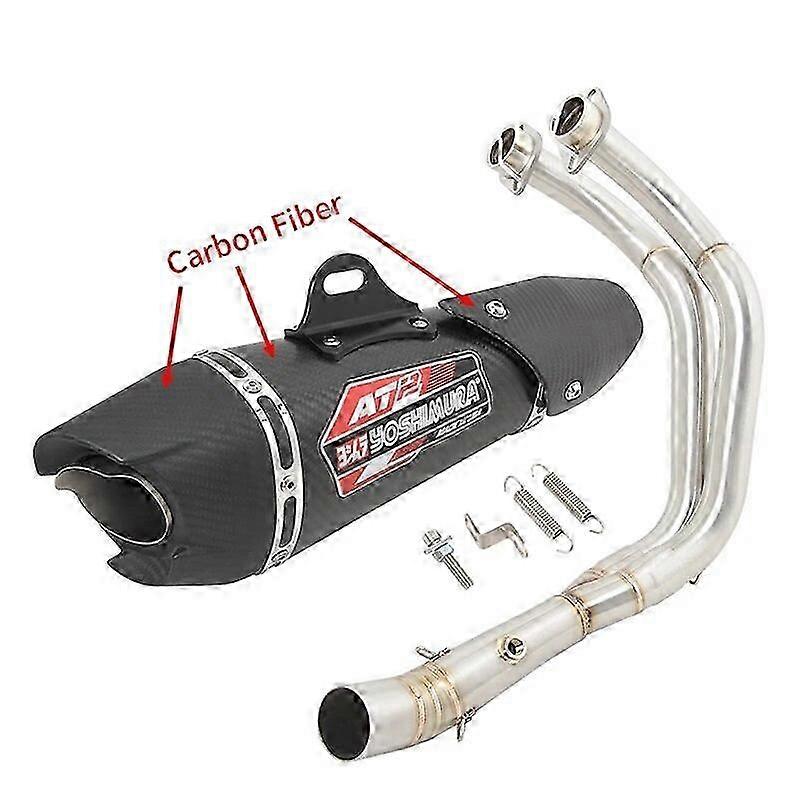 Motorcycle Yoshimura AT2 Exhaust Compatible with YAMAHA R7 MT07 FZ07 MT FZ 07 2021 2022 2023 Full Sy
