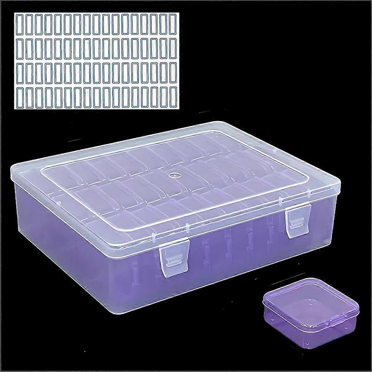 Mini Tool Box with Hinged Lid, 30 Compartments Small Items Crafts Storage Box, Jewelry, Small Parts Storage Box