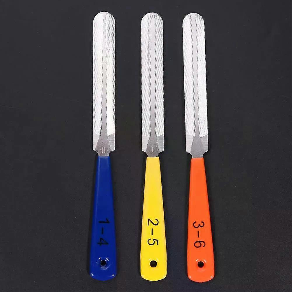 3st / set Gitarr Sträng Mutter Polering Filer Hållbar Diamond Guitar Slot Arkivering Instrumentmakare Reparationsverktyg Sträng Instrument Underhåll