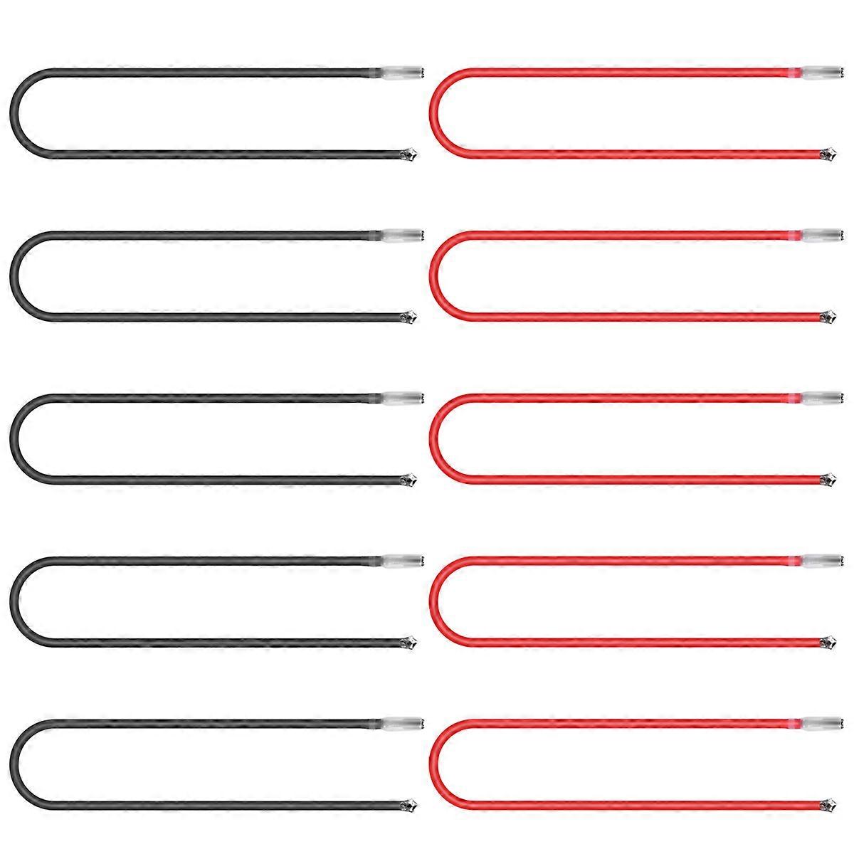 10PCS 4.0mm Banana Plug to Alligator Clamp Test Line Power Supply