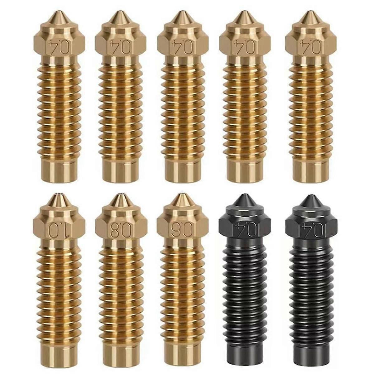 3D Printer Extruder Hotend Nozzle Kit-8pcs Brass Nozzles
