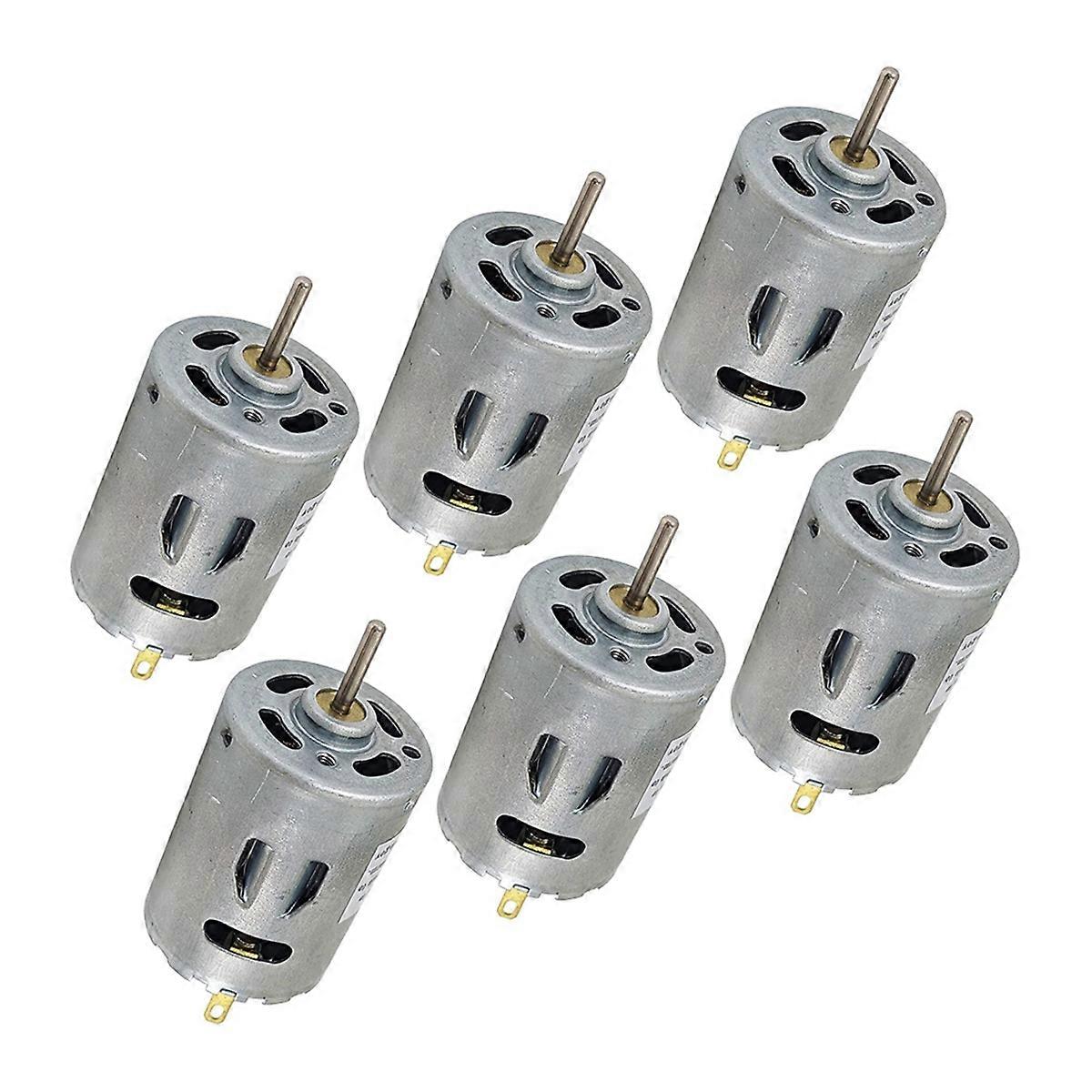 6-Pack 7.4V Heavy Duty DC Motors Max Speed 12,000 RPM