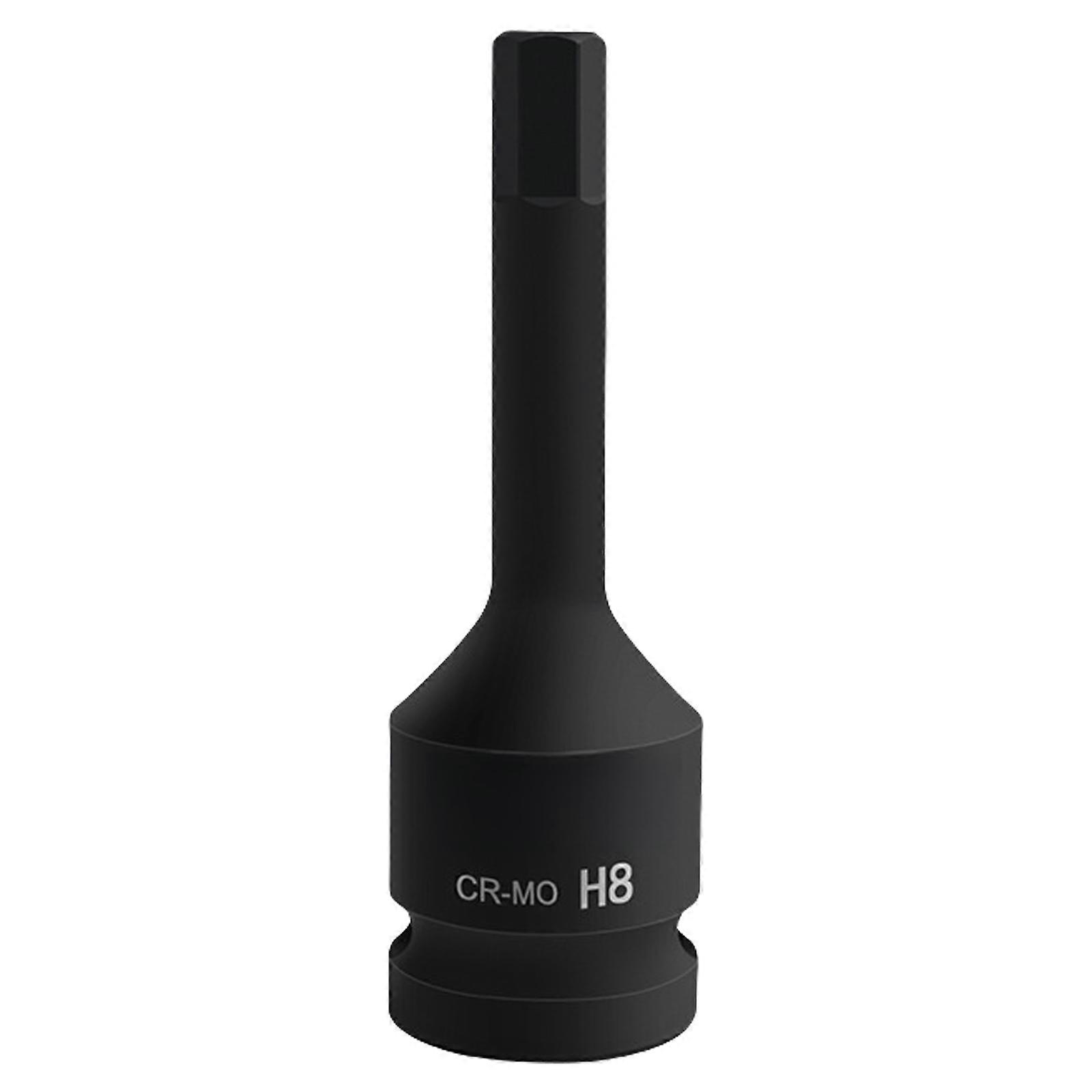 Professional 22mm Hex Impact Bit Socket 1/2Inch CR MO Steel with Black Phosphate Finish for Mechanics for DIY and Repair