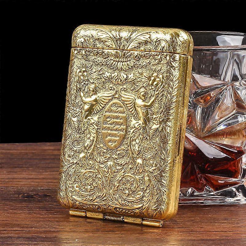 14 Pcs Three-Open Cigarette Case Peaky Blinder Metal Creativity Three-Open Cigarette Case Shelby Same Portable Thick Cigarette Case