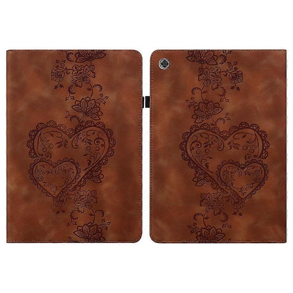 Love Hearts Embossed Leather Tablet Case