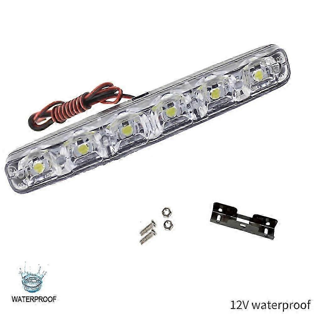 Gaibosi 2/1pcs Car Auto Daytime Running Light Daylight Car Styling Lamp DRL 6 LED 12V Waterproof Lights Fog Light 6000K Car-styling Bulb