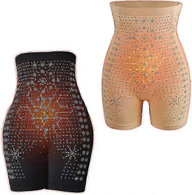 2-Pack Tummy Control Bodysuit - Fat Burning Detox Briefs