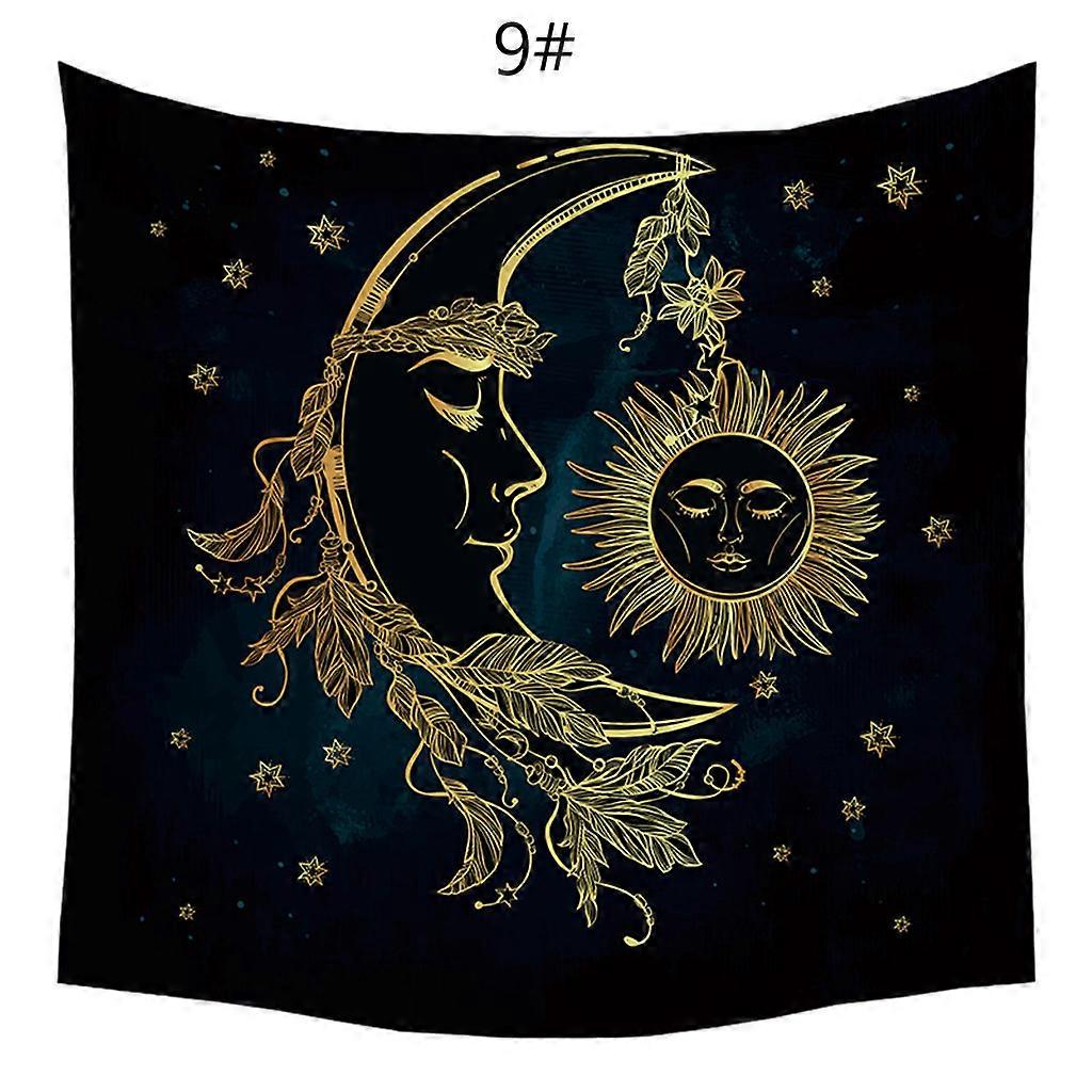 Pendulum Divination Altar Tablecloth Board Game Card Pad Table Cloth Metaphysical Board Game Mat Room Hanging Tapestry  Black