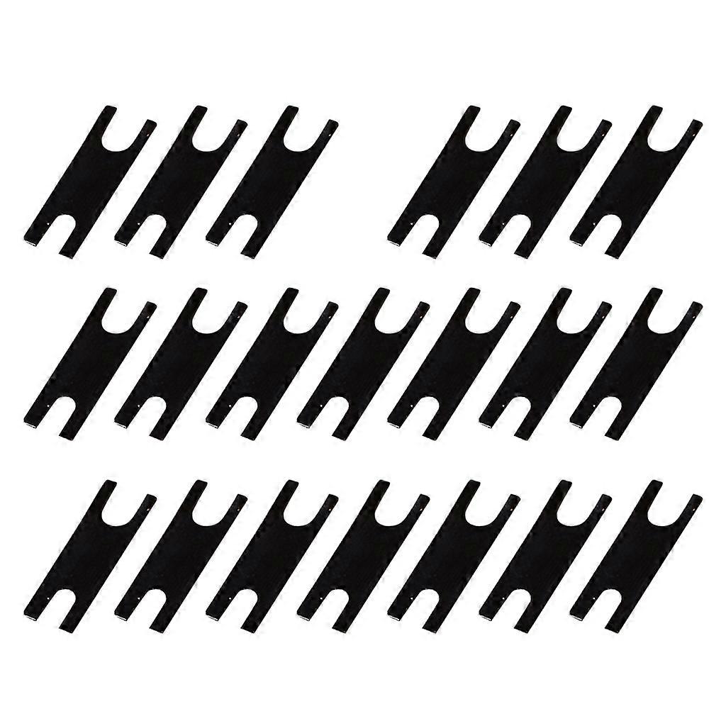 20 PCS PCB Stabilizer Gasket PTFE/Silica Gel Switch Film Pads For Mechanical Keyboard Adjust The Big Keys  Black
