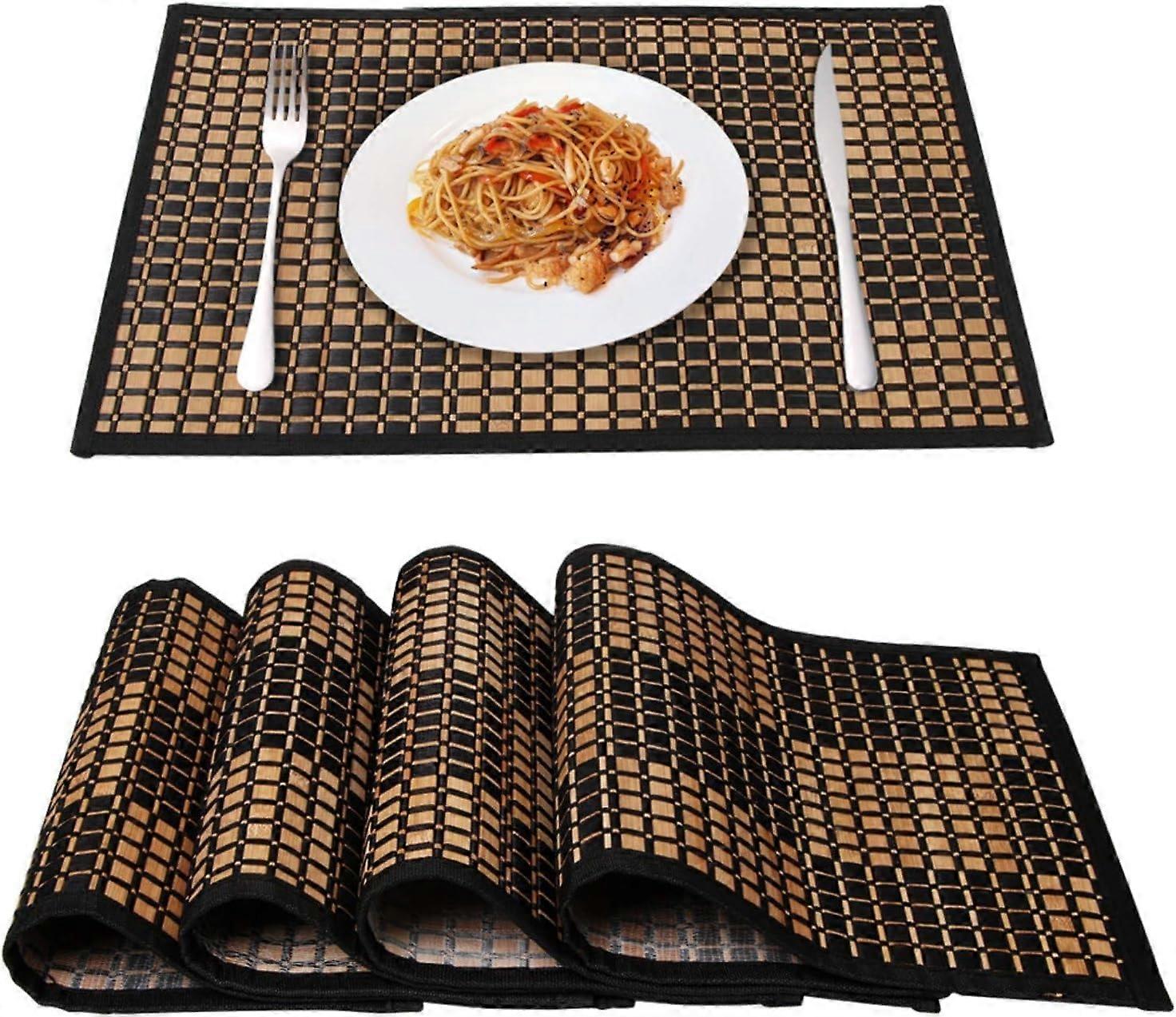 4 Placemats Stain Resistant Heat Resistant and Sturdy for Dining Table