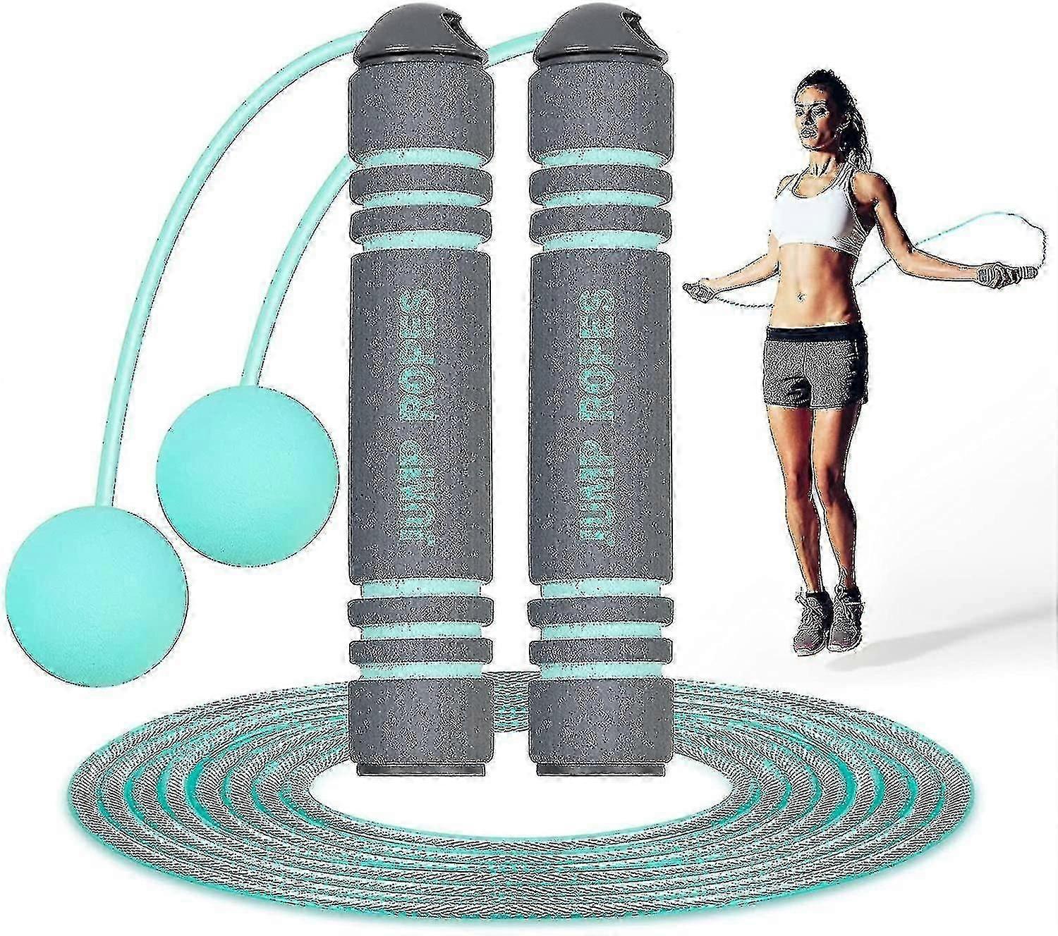 Cordless Jump Rope, 2 In 1 Jump Rope, Ropeless Jump Rope