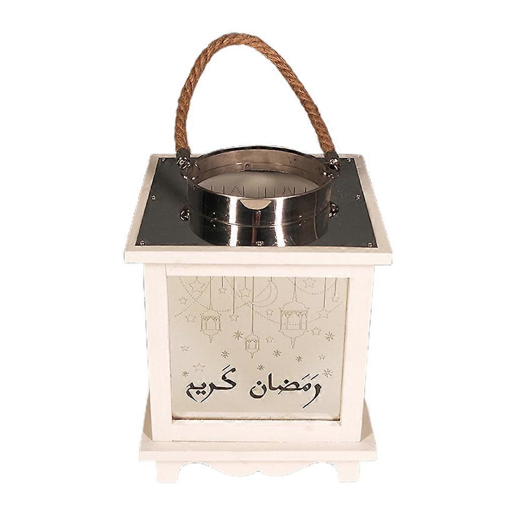 Elegant Square Ramadan Hand Lamp Light Eid Mubarak Element Hanging Light Ramadan