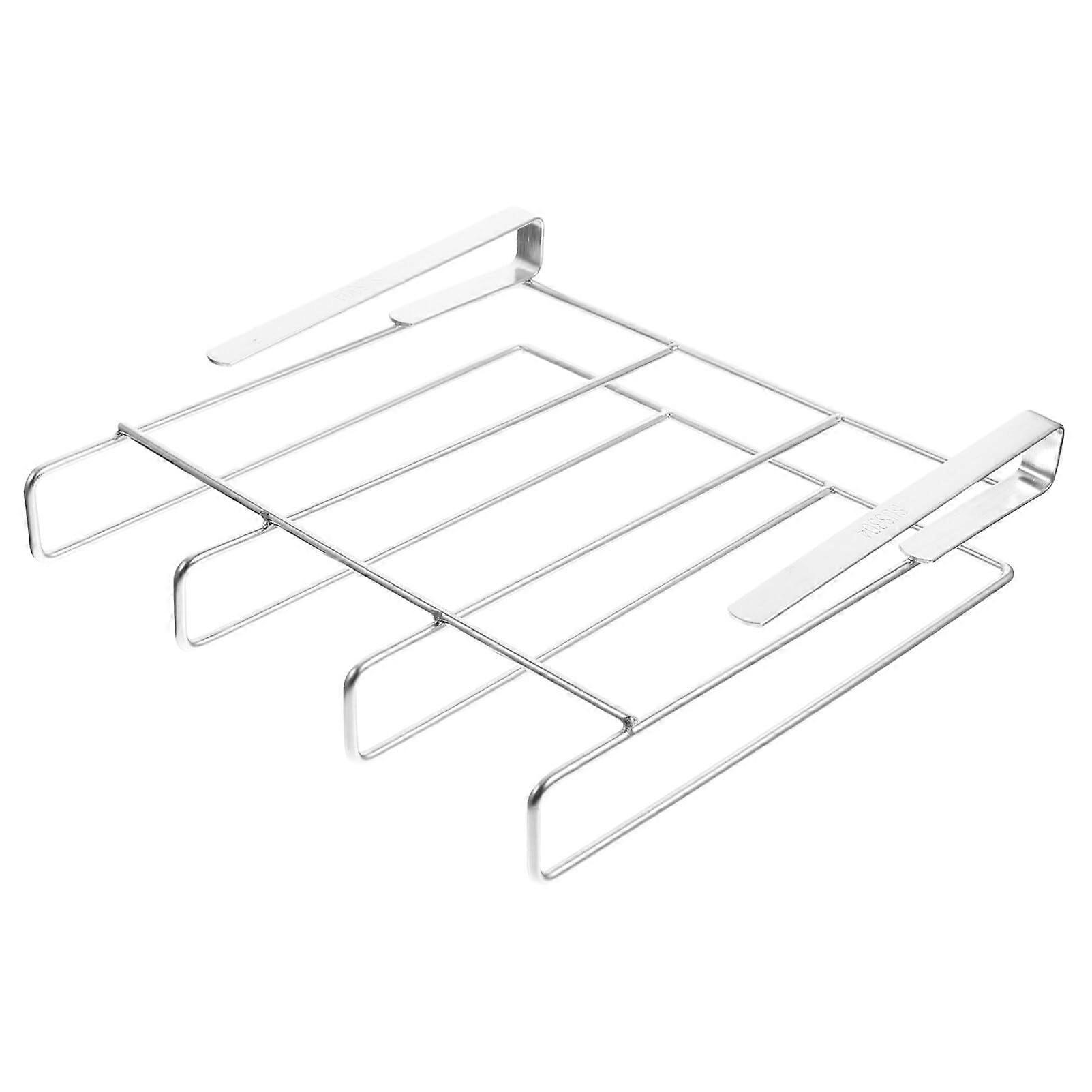 Kitchen Cutting Board Rack Organizer for Cabinet - Adjustable Hanging Rack for Wooden and Plastic Chopping Boards, Space-Saving Design
