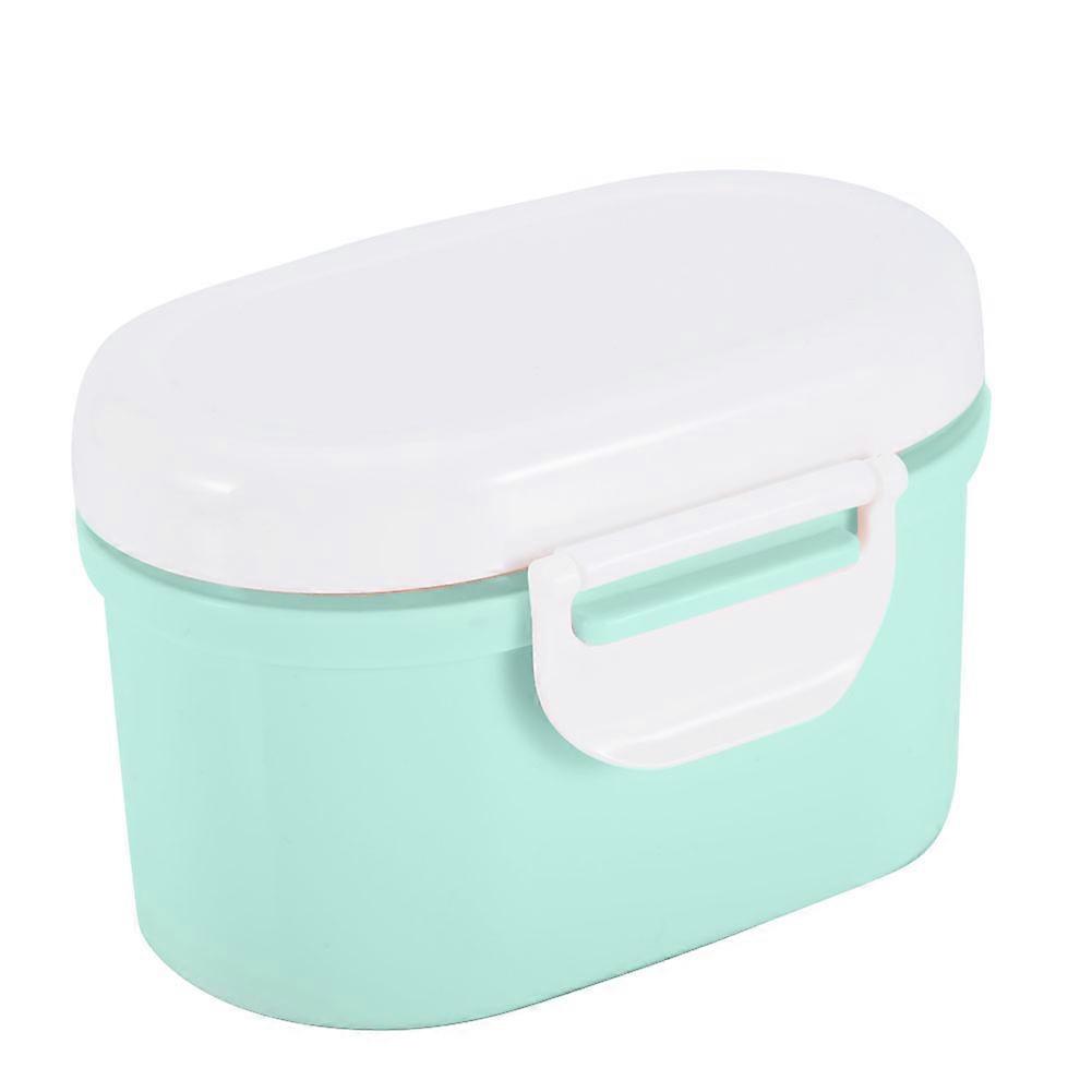 Portable Milk Powder Storage Container, Microwave and Freezer Safe (Green S)