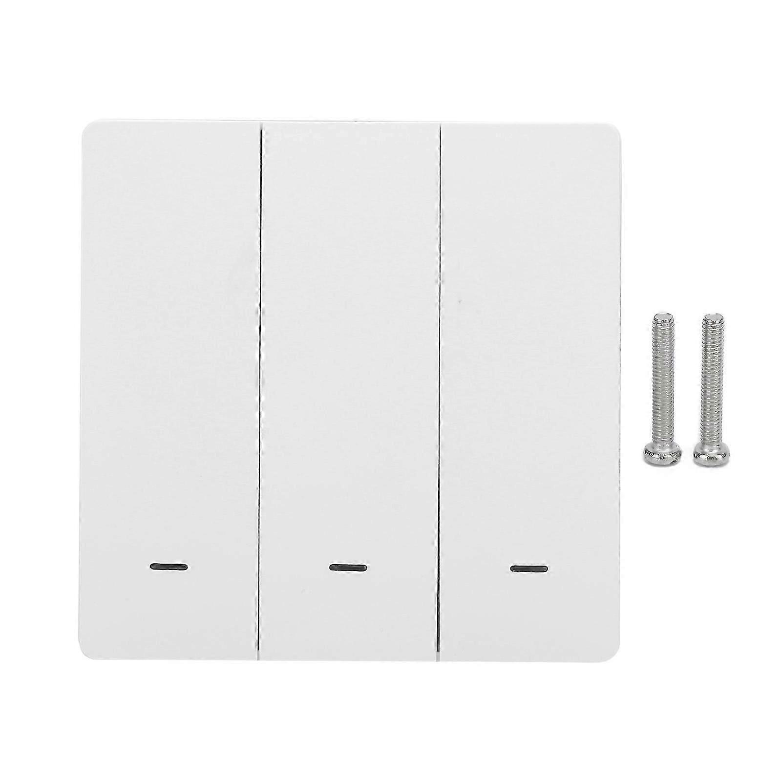 Wall Smart Light Switch Zero Fire Push Button Phone Timing for TUYA ZigBee 86 AC 100?240V3?Gang