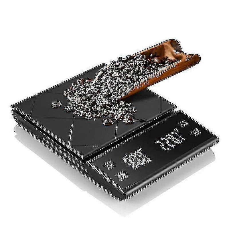 Electronic Kitchen Scale Portable Digital Coffee Scale With Timer High Precision Led Display Home Weight Balance Measuring Tool