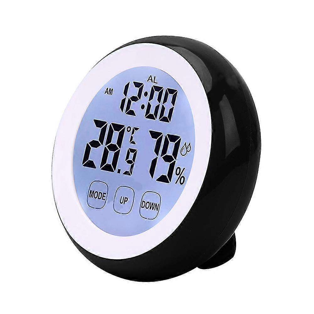 Multi-Function Touch Screen Alarm Clock with Hygrometer & Thermometer - Versatile Home Display