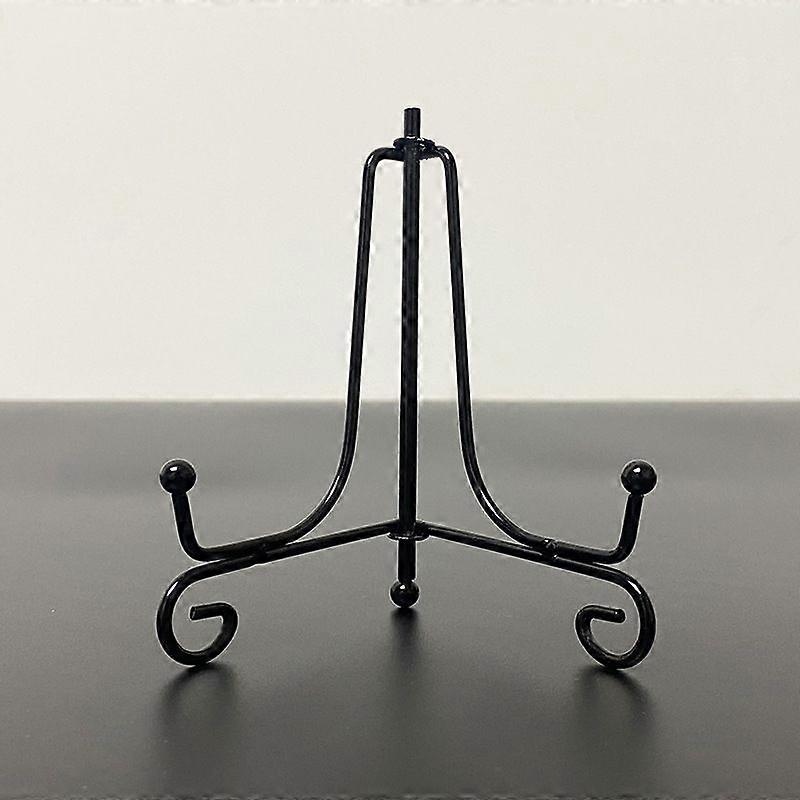 4pcs Plate Display Stand - Black Plating - 6 inch