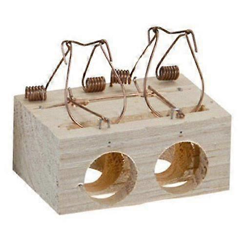 Musfälla i trä 2 hål Ø 28 m