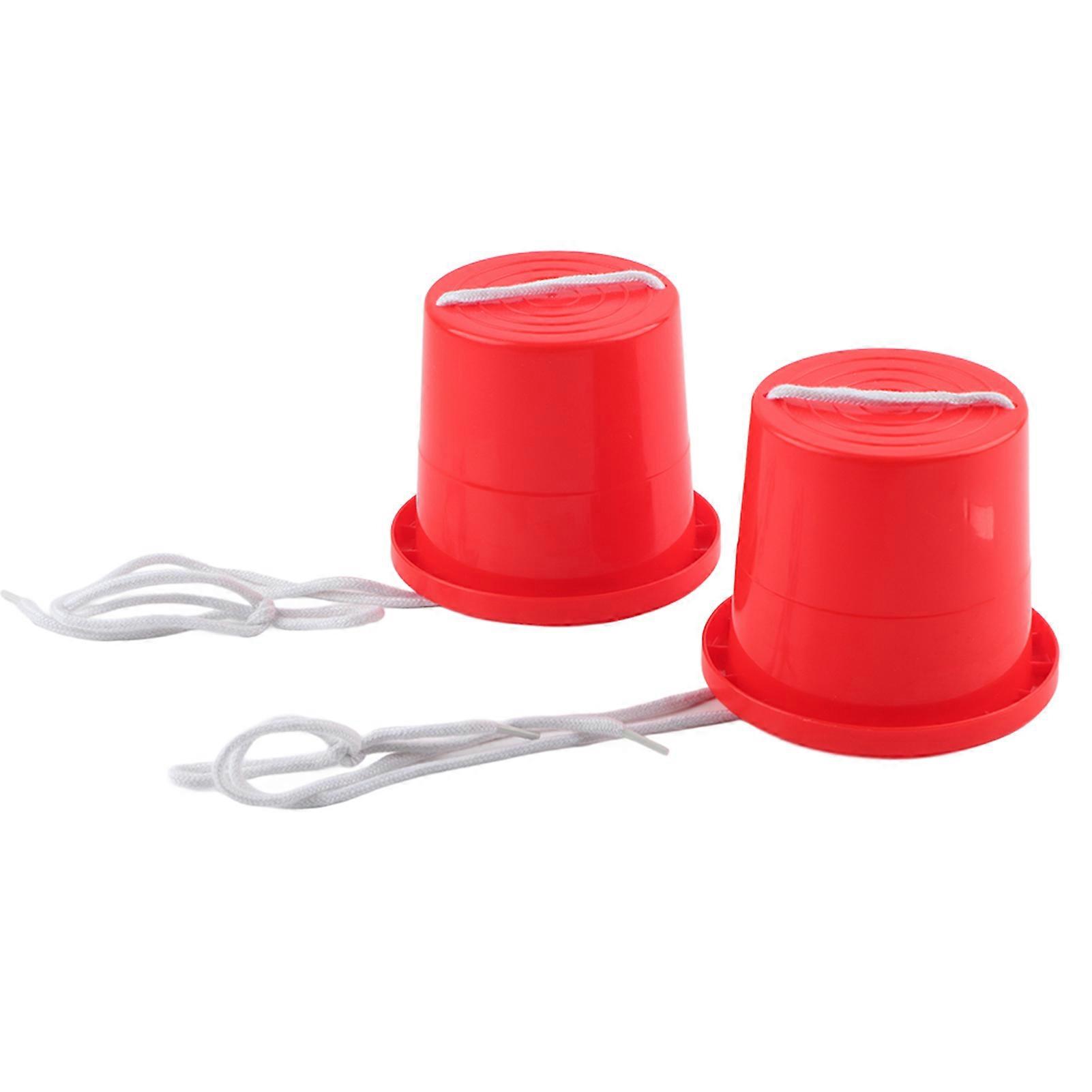 1 Pair of Children Stilts Shoes Interactive Walking Toy for nce Coordination TrainingRed