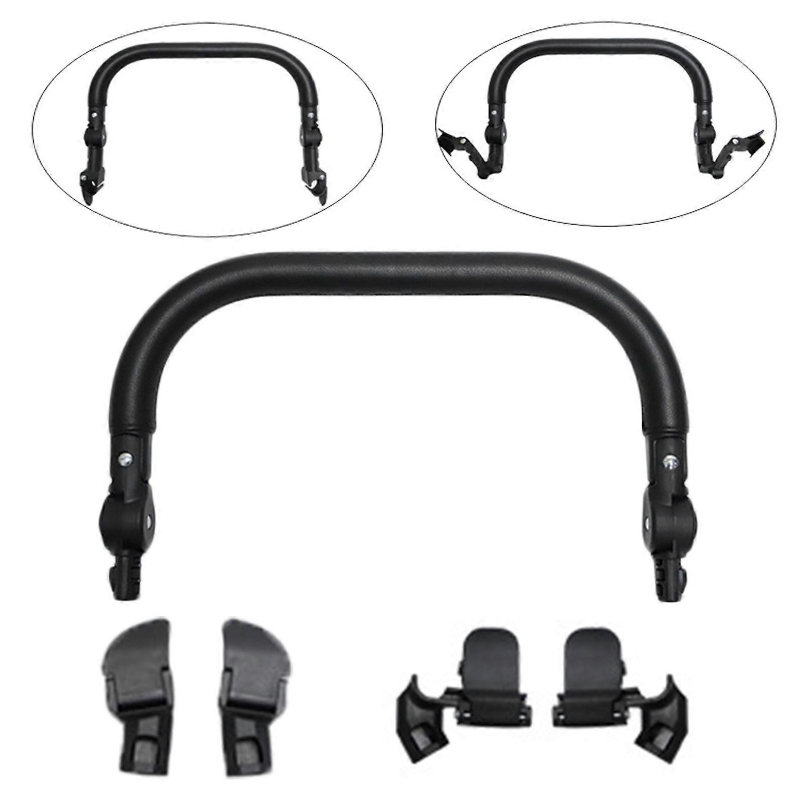 Stroller Handle Bar Detachable Bumper Bar with Adjust Angle Universal Pram Armrest Bumper Bars for Babies Pushchairs