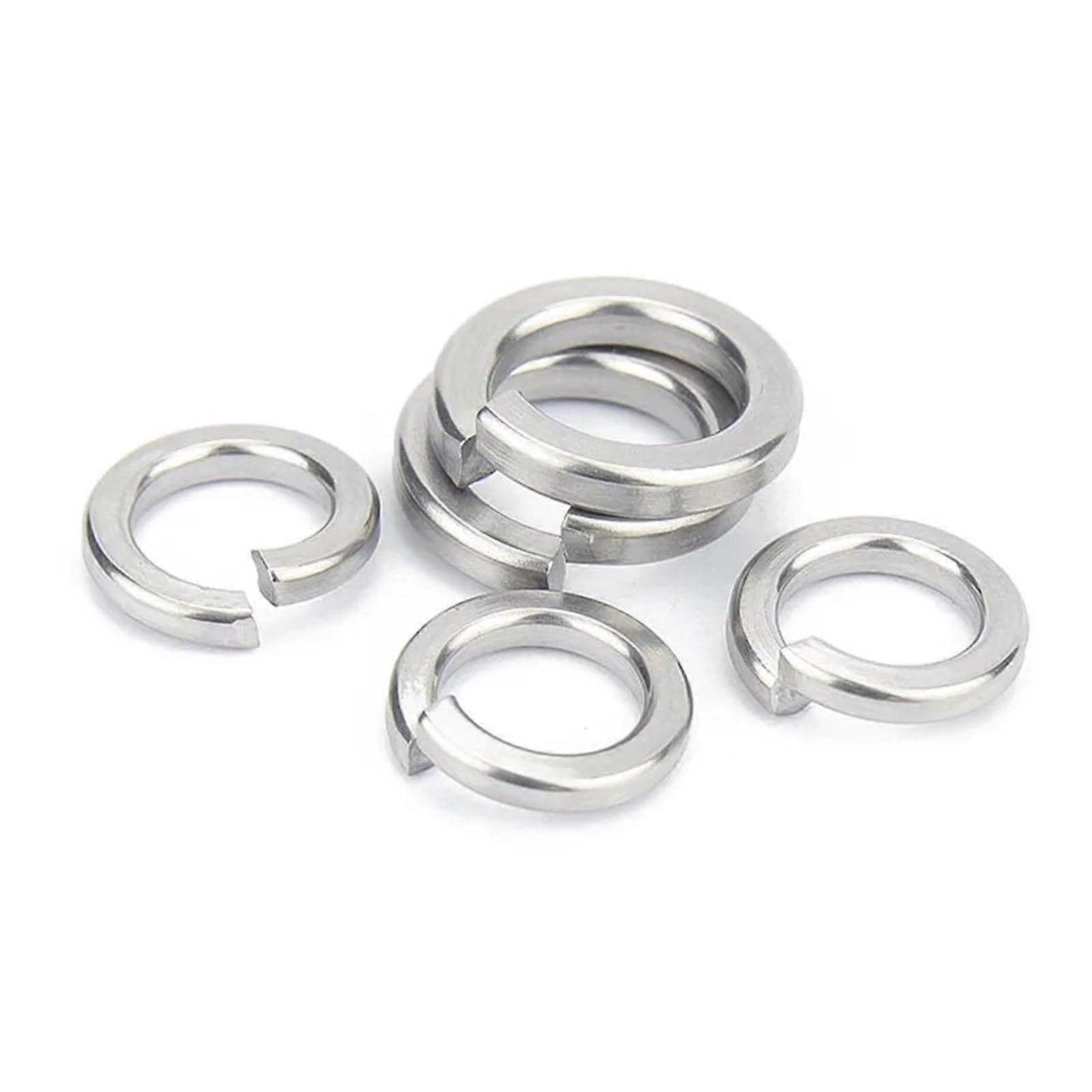 Metal Washers 10/100pc Set, 304 A2 Stainless Steel, Sizes 1/4 to 1/2, Heavy Duty Flat Washers for Various Applications