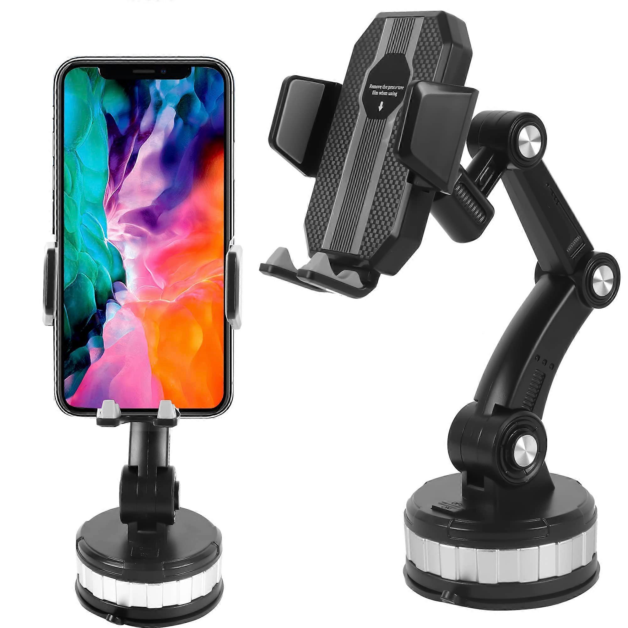 Car Phone Holder Mount, Dashboard Phone Mount, Adjustable Rotating with Suction Cup