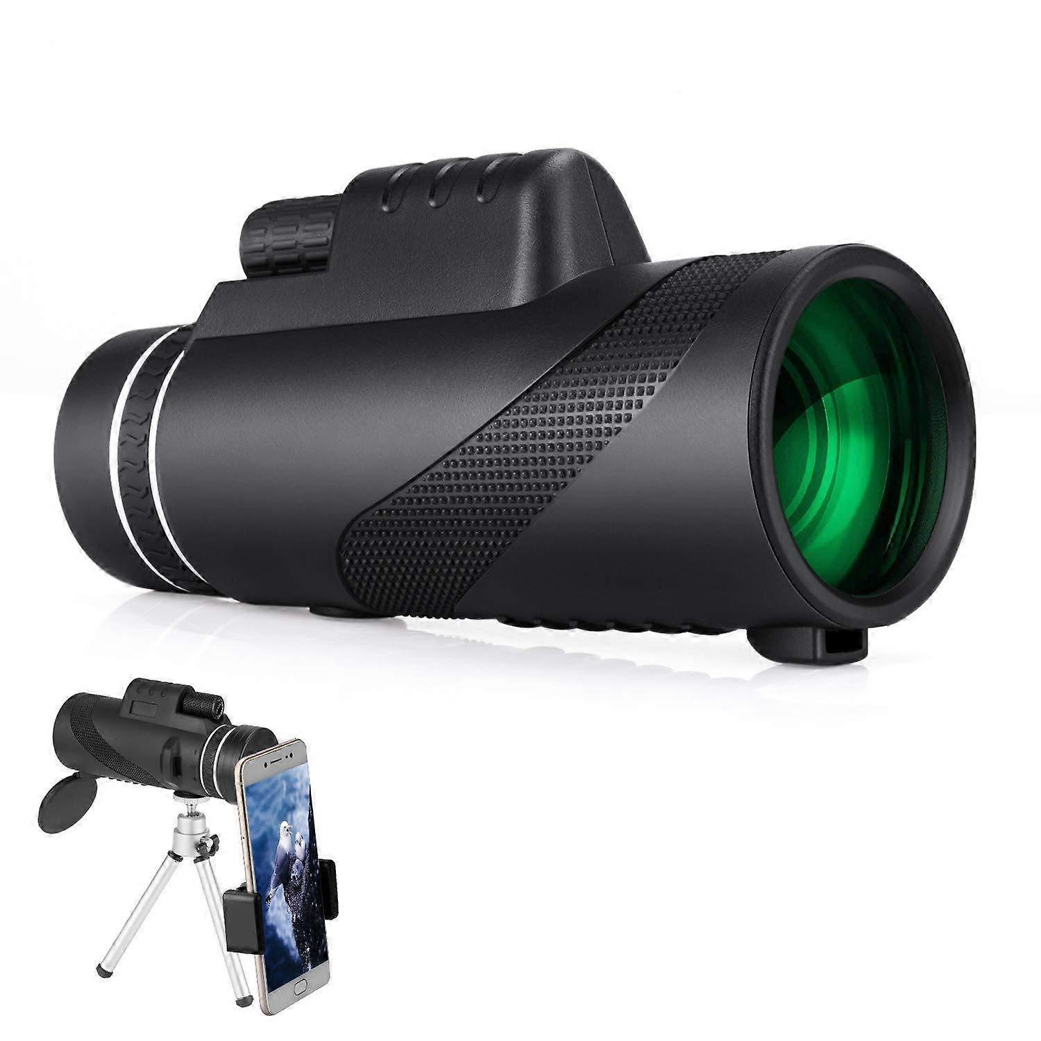 Monoculars Telescope 40X60 High-Power Low-Light Compact Monocular for Bird Watching and Stargazing