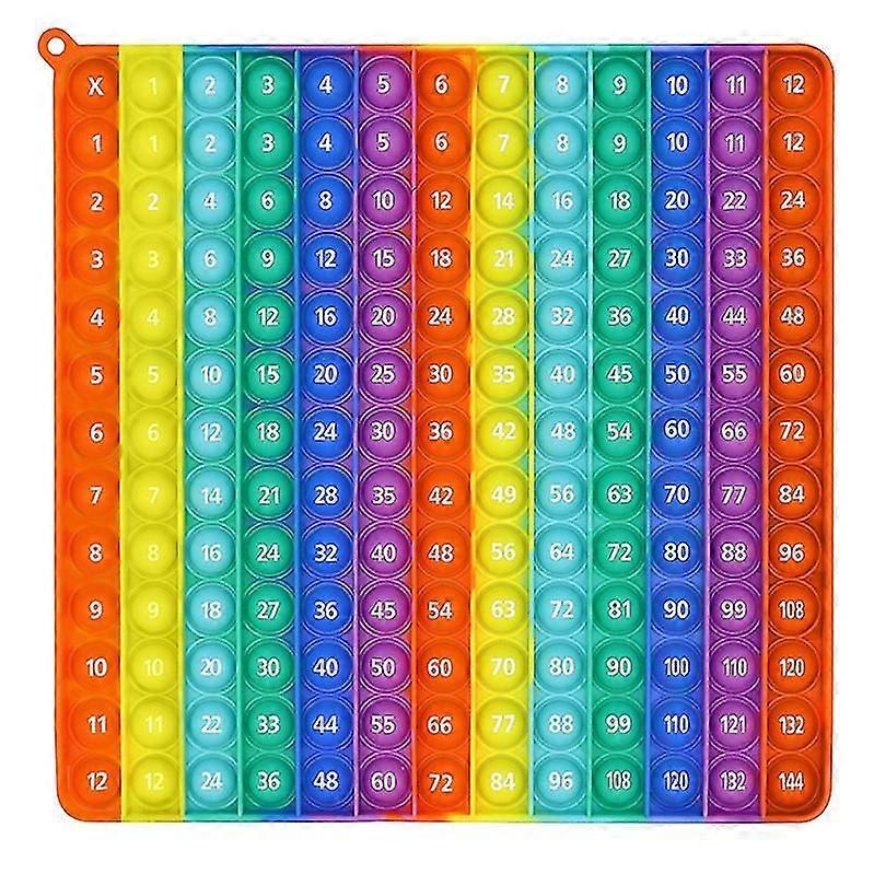 12x12 Digital Multiplication Table Game Fidget Math Toy, Dk-simina Create All Kinds Of Math Operations, Easy To Learn, More Fun, Fidgety Learning Game