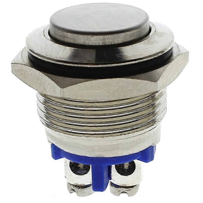 16mm Metal Push Button Switch Small Round Waterproof Power Pushbutton for Car Marine Boat Automotive