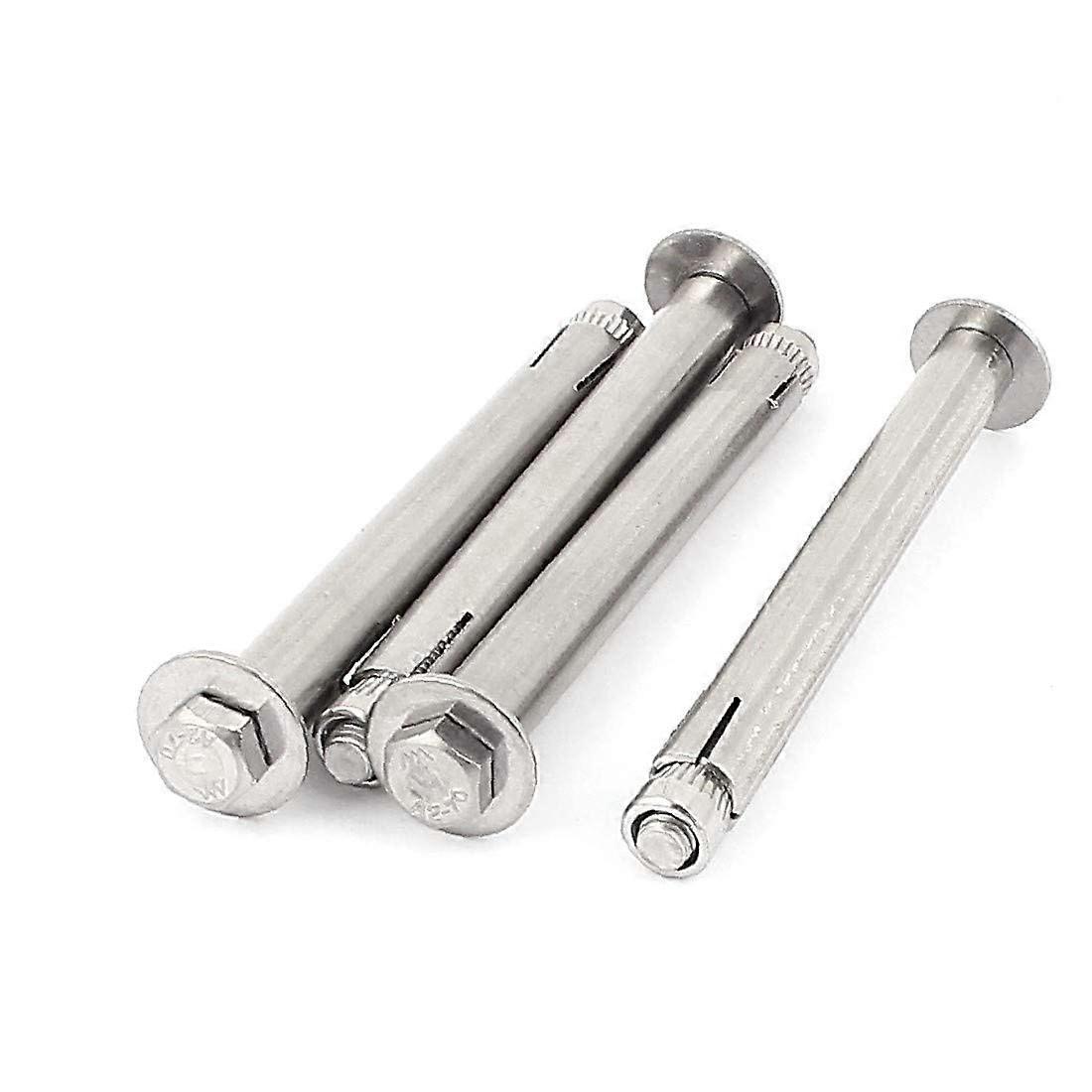 M6 Male Thread Sleeve Anchor Expanding Expansion Bolts Screws 4pcs (Color : Multiple Colors, Size : Medium)