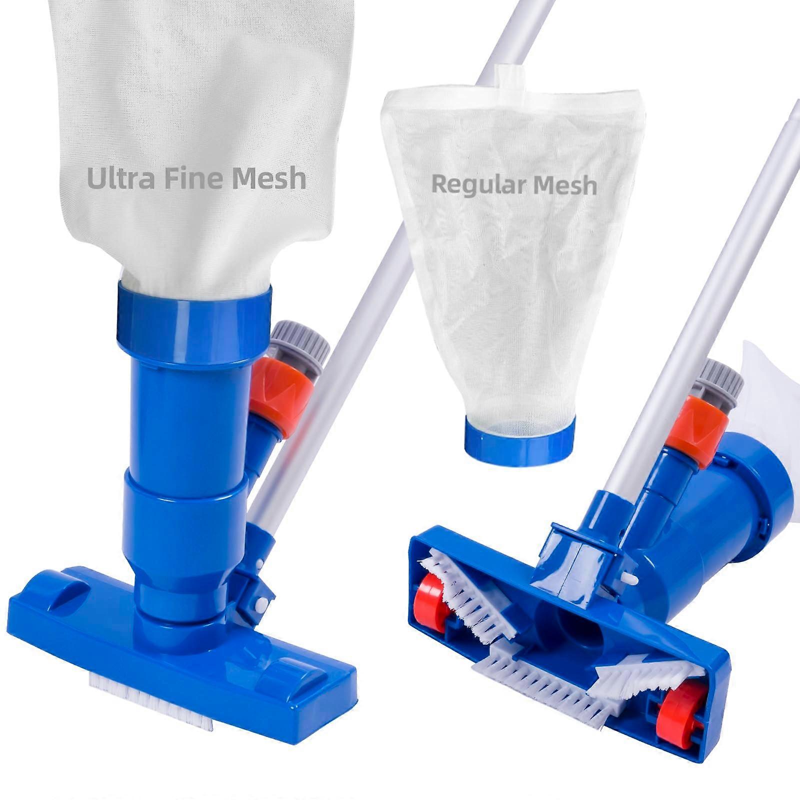 Upgraded Swimming Pool Spa Jet Vacuum Cleaner with 56' Adjustable Pole for Above Ground Pools, Hot Tubs, and Ponds