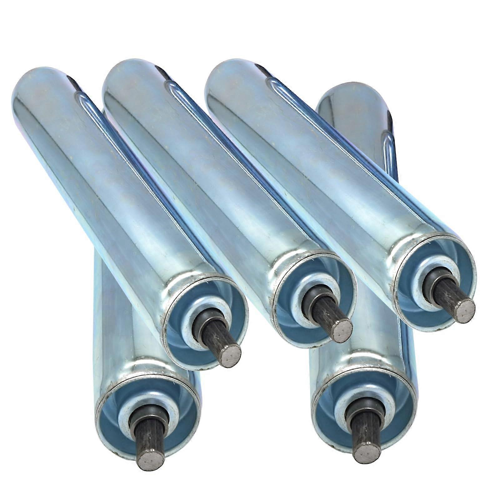5Pack Conveyor Roller, Galvanized Steel Dia 1' 1.3' 1.5' 2' 2.4'