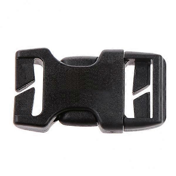 2x Black Strap Buckles 20mm for Nylon Webbing Or Canvas Straps