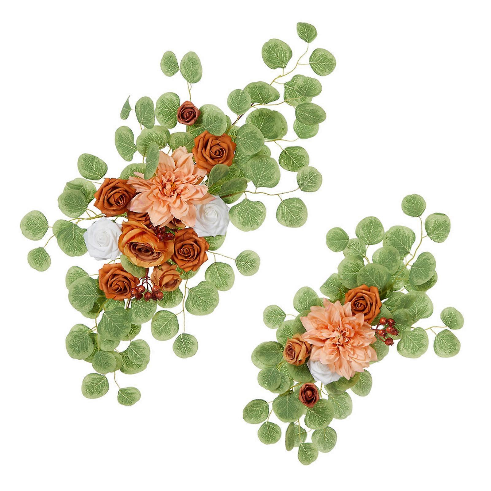 Artificial Welcome Flower Sign Decoration for Event Lifelikes Craftsmanship Portable and Easy to Installion Designs