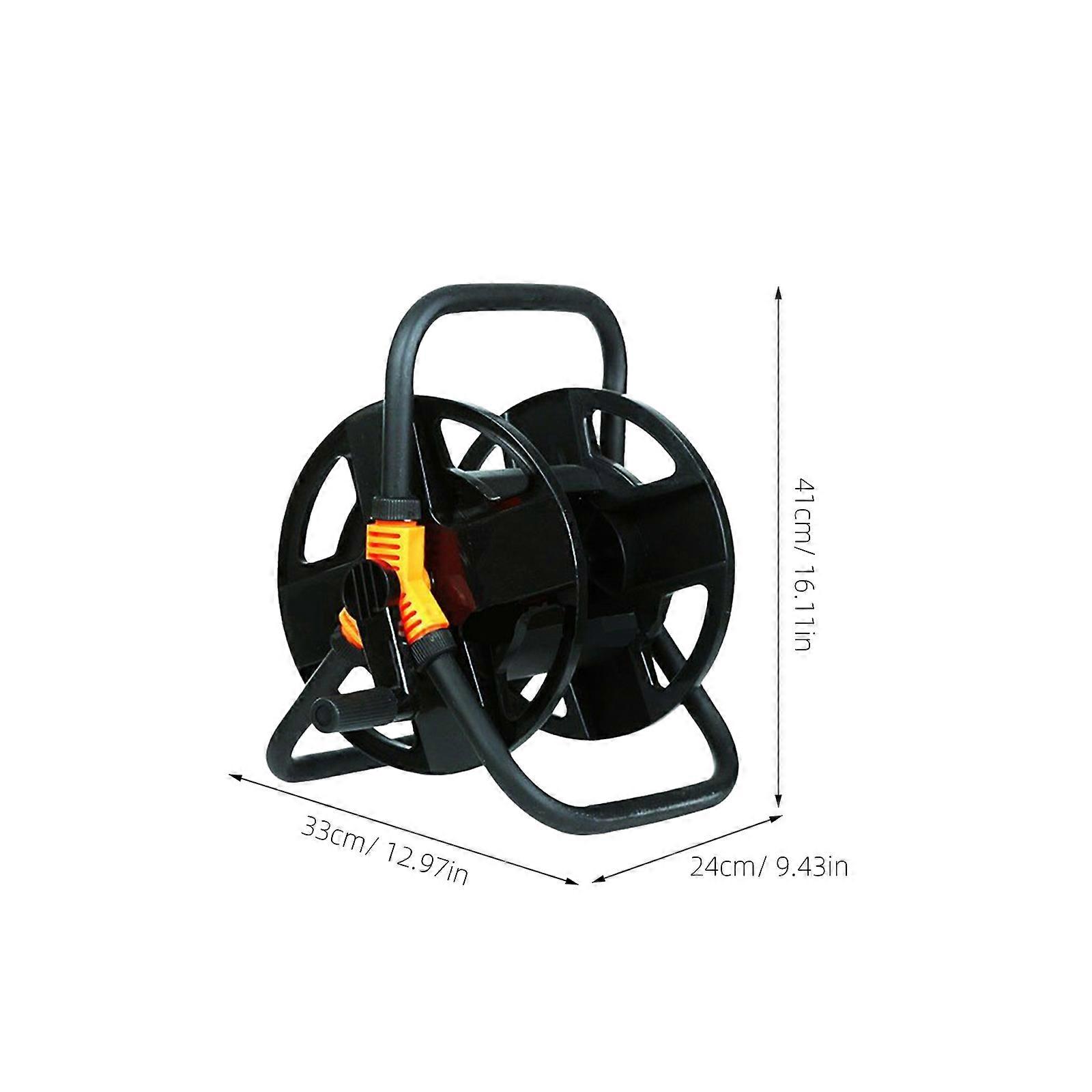 Stable Garden Reel, Space-Efficient Water Drum with Angled Connection and Ease of Use