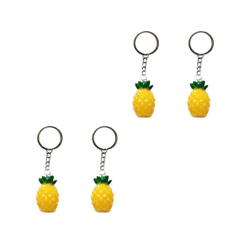 Versatile Pineapple Keychain Charm, Elegant Key Ring Accessory