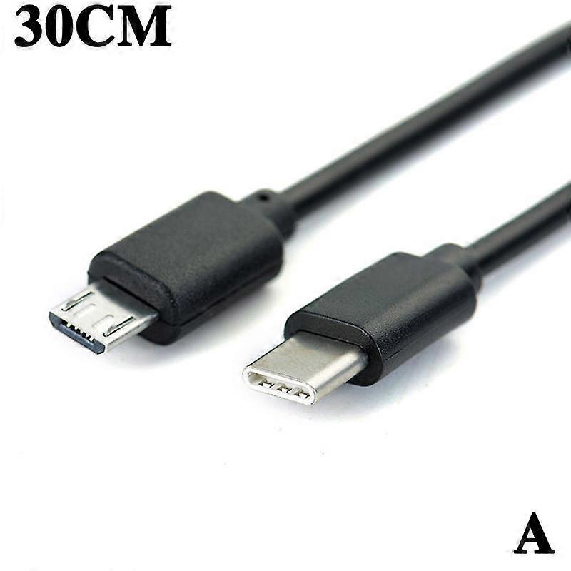 USB-C Typ C auf Micro-USB Stecker Sync OTG Lade- und Datenkabel 0,3/1 m -`UK`