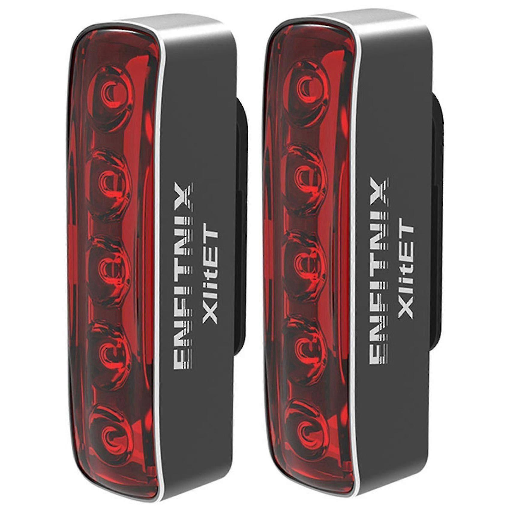 2x Xlite自転車テールライトインテリジェントセンサーブレーキライトUSBロードバイクテールライト