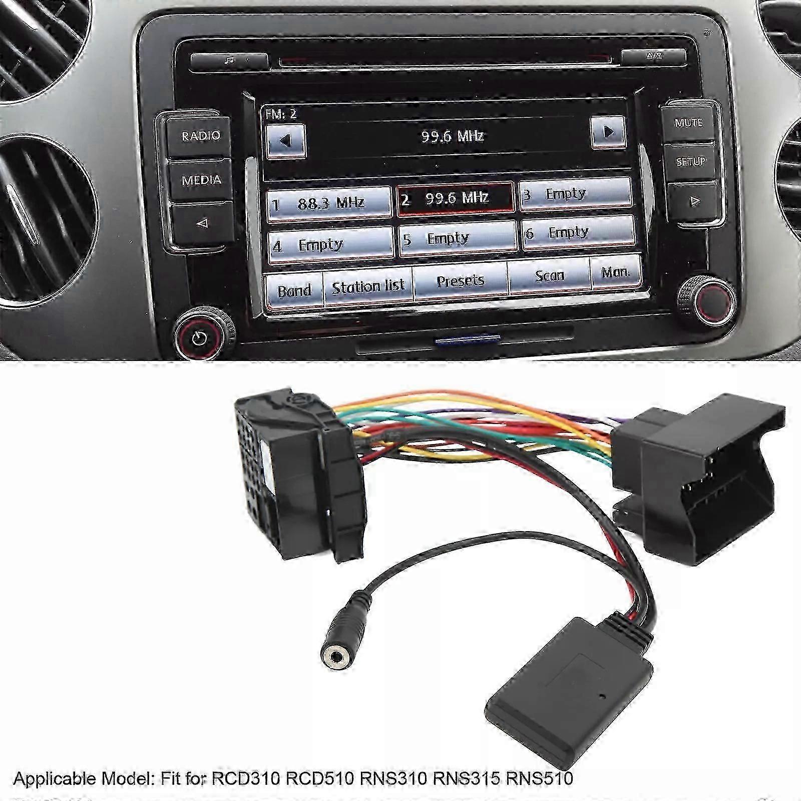 Adattatore AUX Bluetooth5.0 per auto con microfono vivavoce per RCD310 RCD510 RNS310
