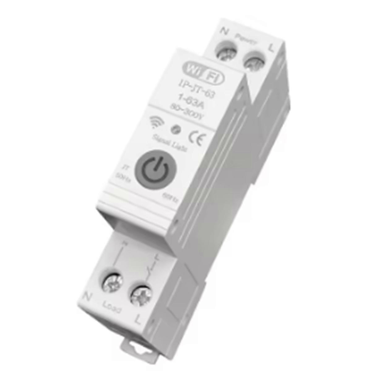 Tuya WiFi Smart Circuit Breaker with Reclosing Timer Energy Meter KWH Monitor Overload Protect for