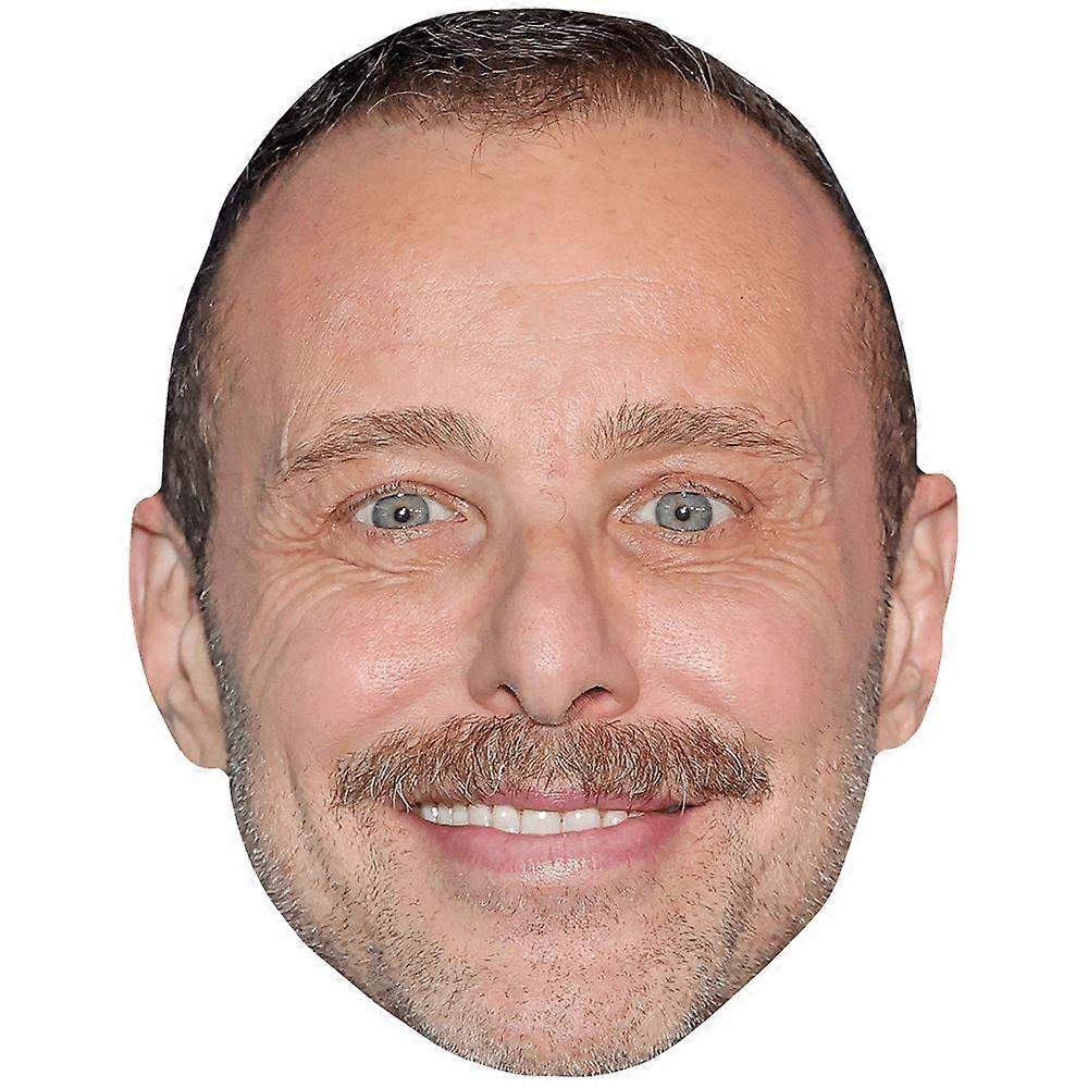 Vasilios Tanis (Moustache) Celebrity Mask, Flat Card Face